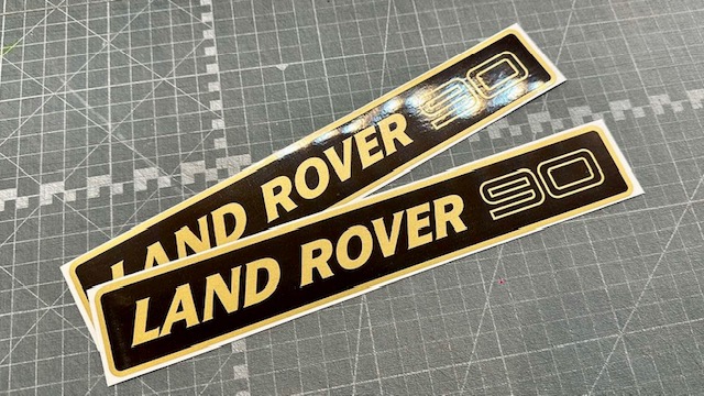 Land Rover Defender - Front Grill Sticker (Single Sticker) - Image 3