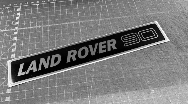 Land Rover Defender - Front Grill Sticker (Single Sticker) - Image 2