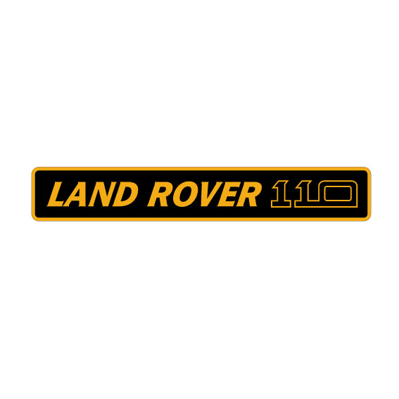 landrover defender 110 grill sticker